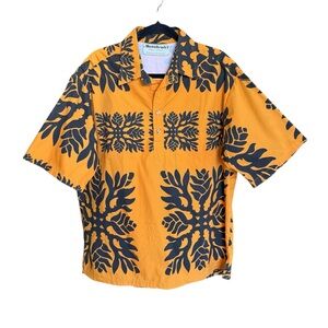 Vintage Manuhealii Pullover Men’s Shirt White Tag Cotton Polyester Large